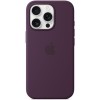 Чохол Silicone case (AAA) full with Magsafe and Animation для Apple iPhone 16 Pro Max (6.9"), Plum