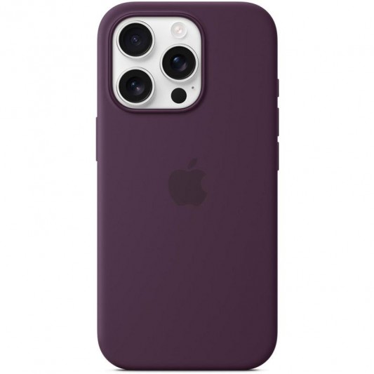 Чохол Silicone case (AAA) with Magsafe and Animation для Apple iPhone 16 Pro Max (6.9") Plum - зображення 1 