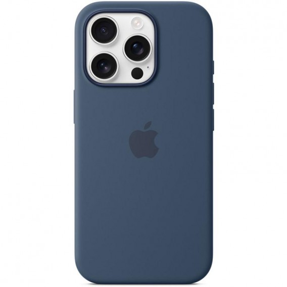 Чохол Silicone case (AAA) full with Magsafe and Animation для Apple iPhone 16 Pro Max (6.9"), Denim