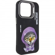 TPU+PC чехол Friends для Apple iPhone 15 (6.1") Black Cat
