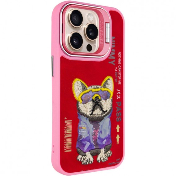 TPU+PC чехол Friends для Apple iPhone 15 Pro (6.1"), Pink Dog