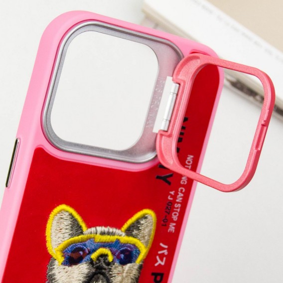 TPU+PC чехол Friends для Apple iPhone 15 Pro (6.1"), Pink Dog