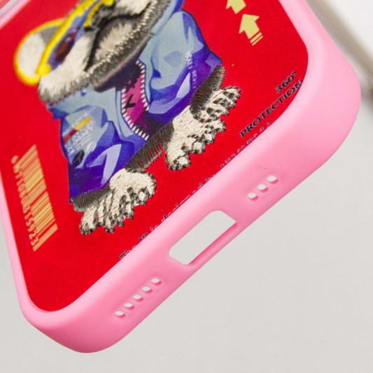 TPU+PC чехол Friends для Apple iPhone 15 Pro (6.1") Pink Dog - изображение 5