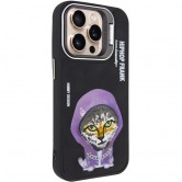 TPU+PC чехол Friends для Apple iPhone 15 Pro Max (6.7 дюйма) Black Cat