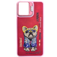 TPU+PC чехол Friends для Apple iPhone 16 (6.1"), Pink Dog