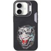 TPU+PC чехол Friends для Apple iPhone 16 (6.1) Black Tiger