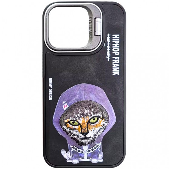 TPU+PC чохол Friends для Apple iPhone 16 Pro (6.3") Black Cat