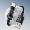 Кабель юсб Baseus Gem Fast Charging USB to Type-C 100W (1m) (P10373002211), Cluster Black