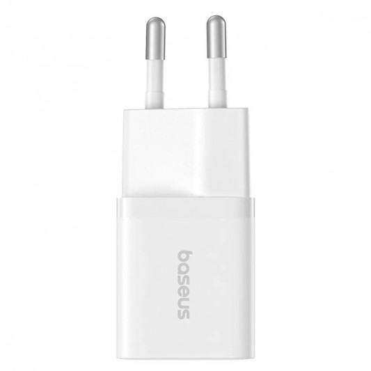 МЗП Baseus GaN5 Fast Charger (mini) PD25W (1USB-C) (P10110909213-00) Moon White - зображення 1 