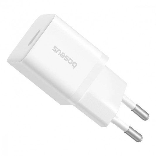 МЗП Baseus GaN5 Fast Charger (mini) PD25W (1USB-C) (P10110909213-00) Moon White - зображення 5 