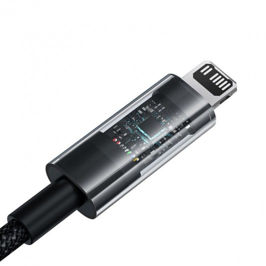 Дата кабель Baseus Gem Fast Charging Type-C to Lightning 20W (1m) (P10373001) Cluster Black - изображение 3