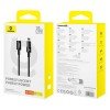 Кабель юсб Baseus Gem Fast Charging Type-C to Lightning 20W (1m) (P10373001), Cluster Black