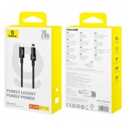 Кабель юсб Baseus Gem Fast Charging Type-C to Lightning 20W (1m) (P10373001), Cluster Black