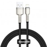 Дата кабель Baseus Cafule Series Metal USB to Lightning 2.4A (1m) (CALJK-A0) Black Дата кабель Baseus Cafule Series Metal USB to Lightning 2.4A (1m) (CALJK-A0) Black