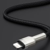 USB кабель Baseus Cafule Series Metal Lightning 2.4A (1m) (CALJK-A0), Black