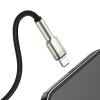 USB кабель Baseus Cafule Series Metal Lightning 2.4A (1m) (CALJK-A0), Black