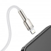 Кабель юсб Baseus Cafule Series Metal USB to Lightning 2.4A (1m) (CALJK-A0), White