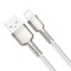 USB кабель Baseus Cafule Series Metal USB to Lightning 2.4A (1m) (CALJK-A0), White