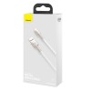USB кабель Baseus Cafule Series Metal USB to Lightning 2.4A (1m) (CALJK-A0), White