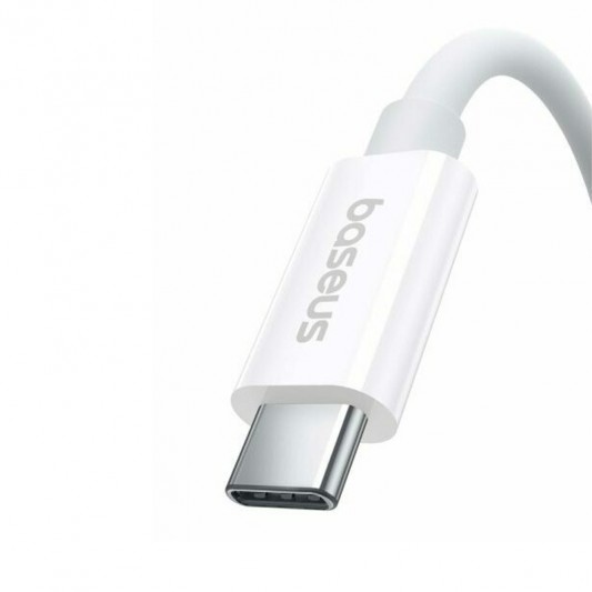 Дата кабель Baseus Superior 2 USB4 Full-Function Type-C to Type-C 240W (1.8m) (P10365200211-05) Moon White - зображення 1 
