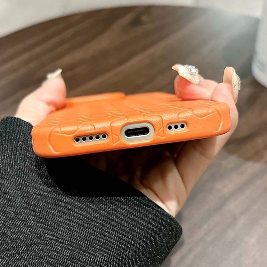 Чехол TPU Weaving для Apple iPhone 12 Pro / 12 (6.1") Orange - изображение 5