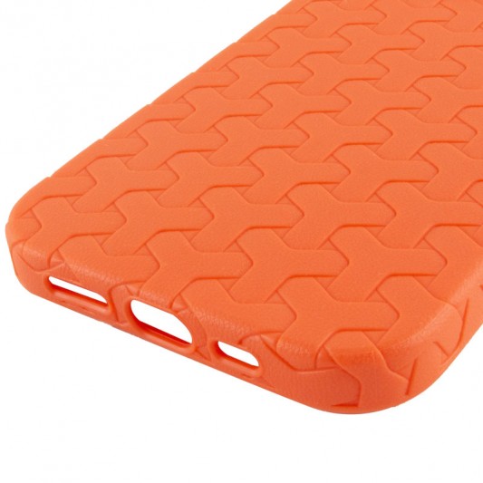 Чохол TPU Weaving для Apple iPhone 12 Pro / 12 (6.1") Orange - зображення 4 