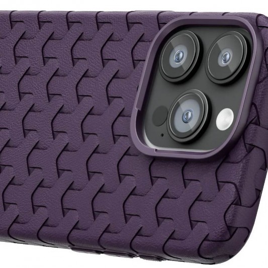 Чехол TPU Weaving для Apple iPhone 12 Pro / 12 (6.1") Purple - изображение 2