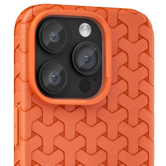 Чохол TPU Weaving для Apple iPhone 14 Pro (6.1") Orange - зображення 1 