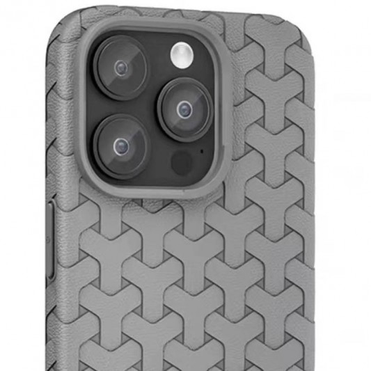 Чехол TPU Weaving для Apple iPhone 14 Pro Max (6.7") Grey - изображение 1