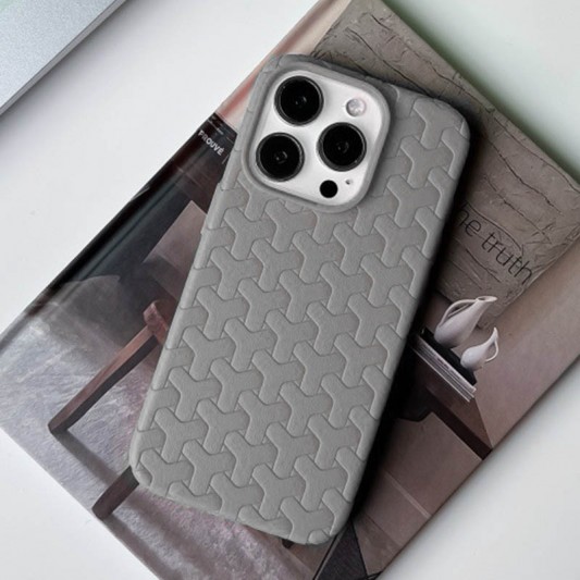 Чехол TPU Weaving для Apple iPhone 14 Pro Max (6.7") Grey - изображение 2