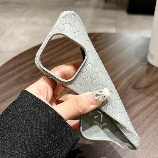 Чехол TPU Weaving для Apple iPhone 14 Pro Max (6.7") Grey - изображение 3