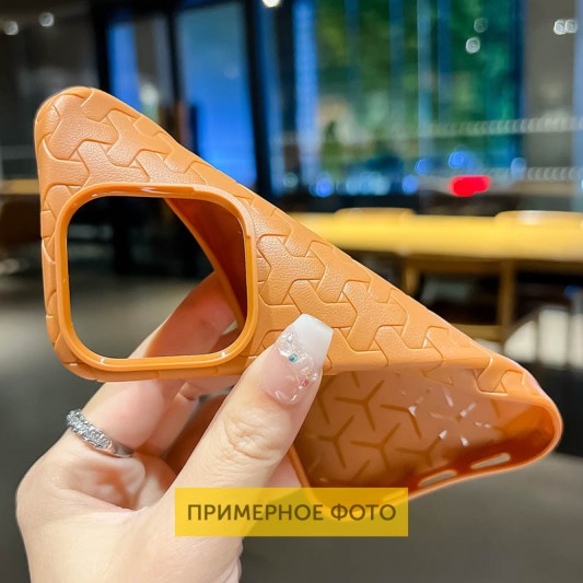 Чехол TPU Weaving для Apple iPhone 15 (6.1") Orange - изображение 2