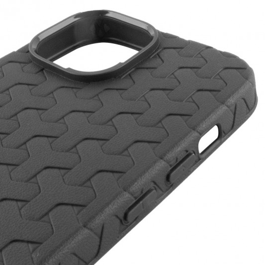 Чохол TPU Weaving для Apple iPhone 15 (6.1") Black - зображення 3 