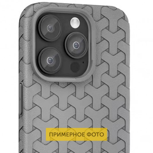 Чехол TPU Weaving для Apple iPhone 15 (6.1") Grey - изображение 1