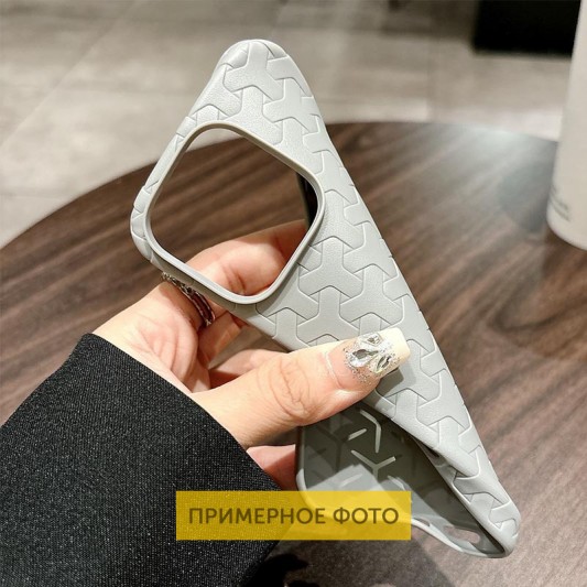 Чехол TPU Weaving для Apple iPhone 15 (6.1") Grey - изображение 2