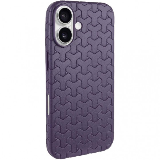Чехол TPU Weaving для Apple iPhone 16 (6.1") Purple