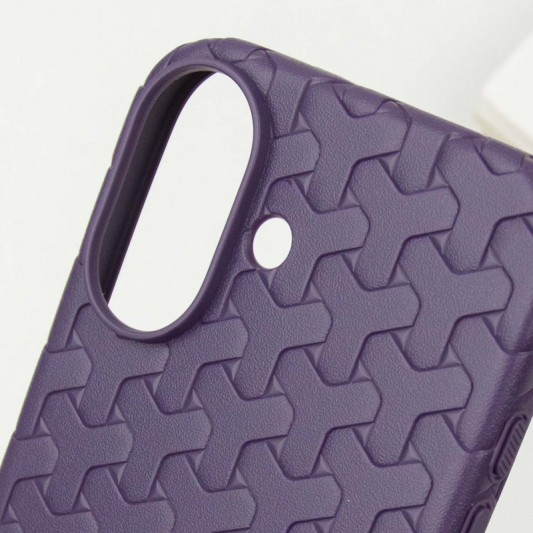 Чехол TPU Weaving для Apple iPhone 16 (6.1") Purple - изображение 4