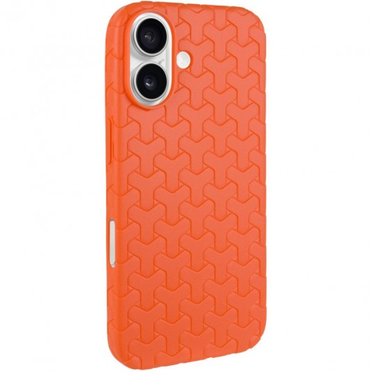 Чехол TPU Weaving для Apple iPhone 16 (6.1") Orange