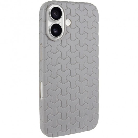 Чехол TPU Weaving для Apple iPhone 16 (6.1") Grey