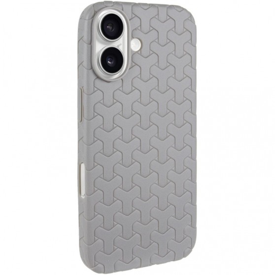 Чехол TPU Weaving для Apple iPhone 16 (6.1") Grey