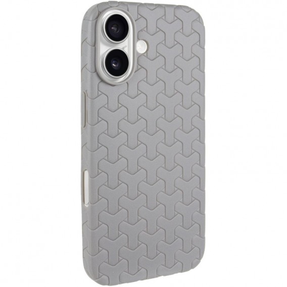 Чехол TPU Weaving для Apple iPhone 16 (6.1"), Grey