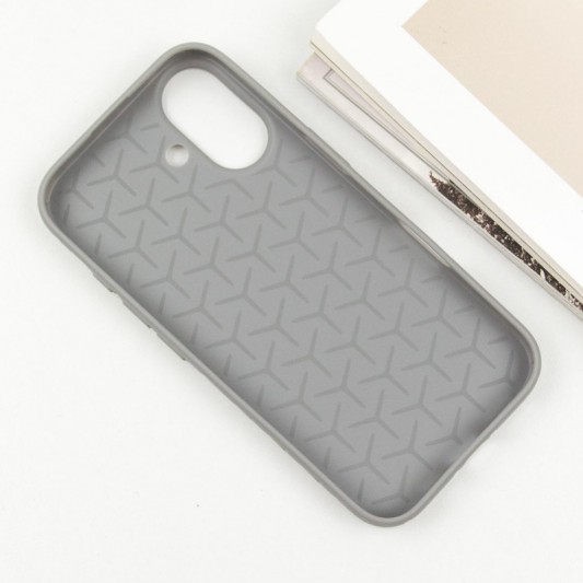Чехол TPU Weaving для Apple iPhone 16 (6.1") Grey - изображение 2