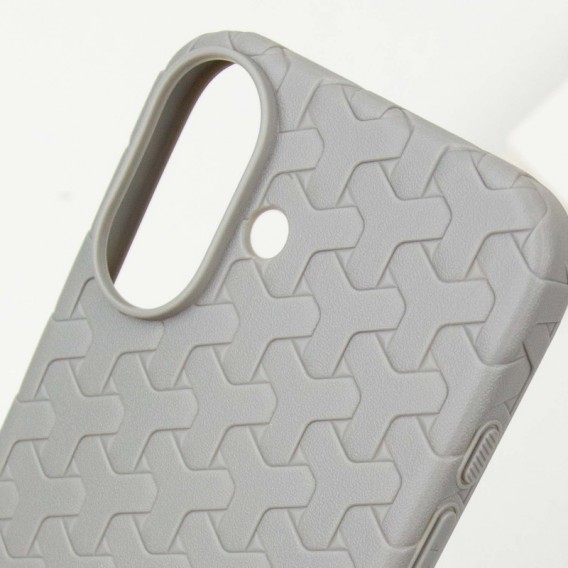 Чехол TPU Weaving для Apple iPhone 16 (6.1"), Grey