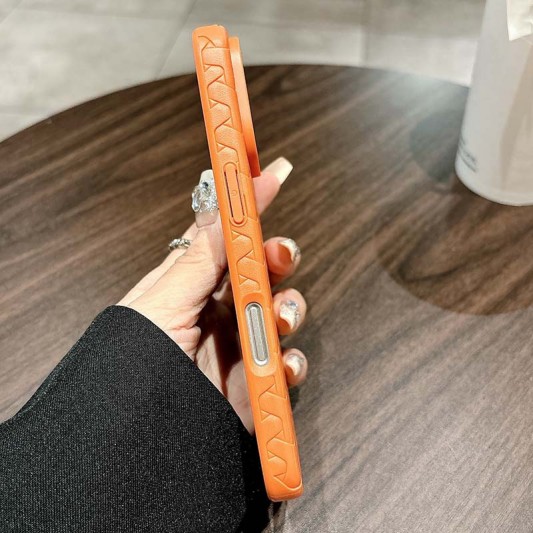 Чехол TPU Weaving для Apple iPhone 16 Pro (6.3") Orange - изображение 2