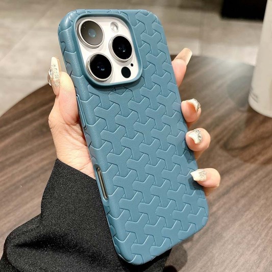 Чехол TPU Weaving для Apple iPhone 16 Pro (6.3") Blue - изображение 1