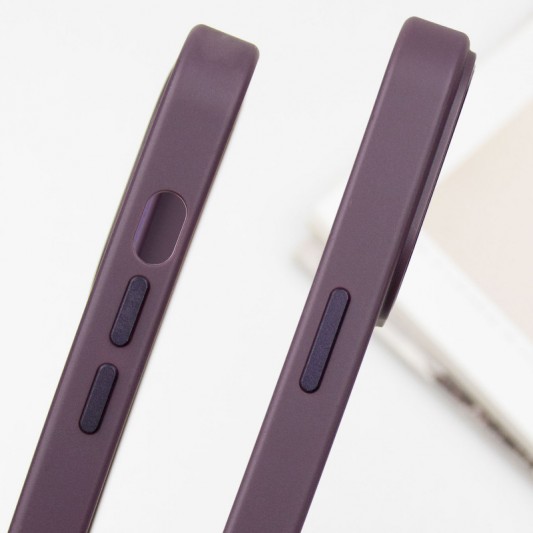 Кожаный чехол SnapCase with MagSafe для Apple iPhone 11 (6.1") Dark Purple - изображение 4