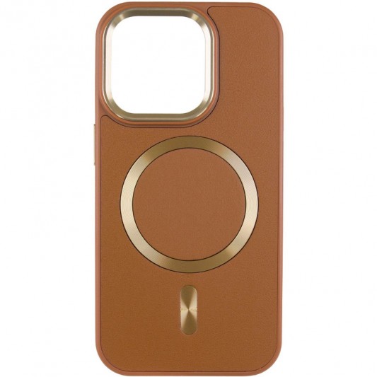 Кожаный чехол SnapCase with MagSafe для Apple iPhone 11 (6.1") Brown - изображение 1