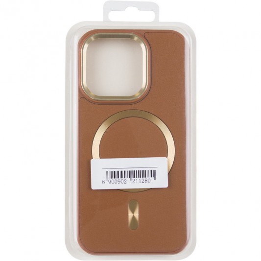 Кожаный чехол SnapCase with MagSafe для Apple iPhone 11 (6.1") Brown - изображение 2