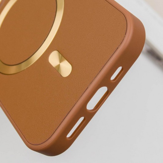Кожаный чехол SnapCase with MagSafe для Apple iPhone 11 (6.1") Brown - изображение 7
