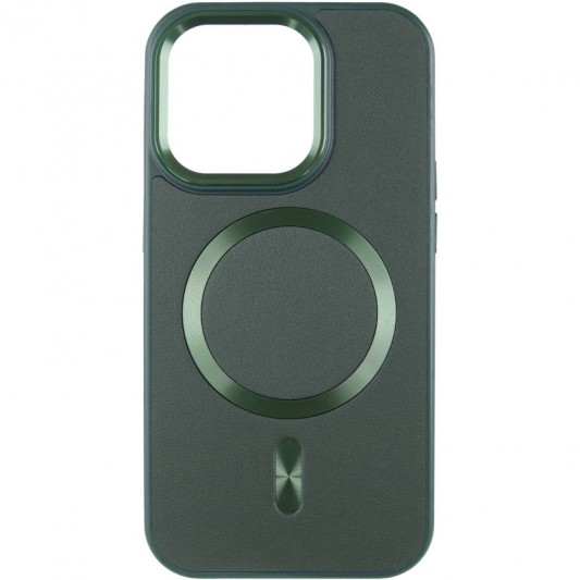 Кожаный чехол SnapCase with MagSafe для Apple iPhone 11 Pro Max (6.5") Green - изображение 1